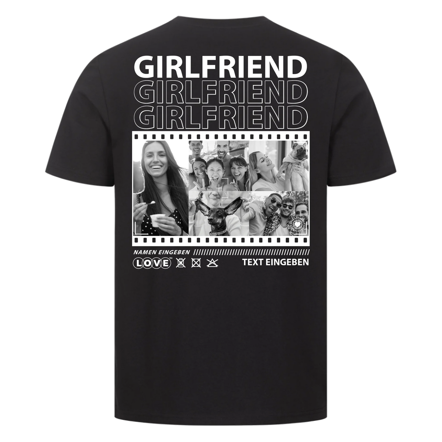 Girlfriend Film Collage mit 1, 3, 5 oder 8 Fotos