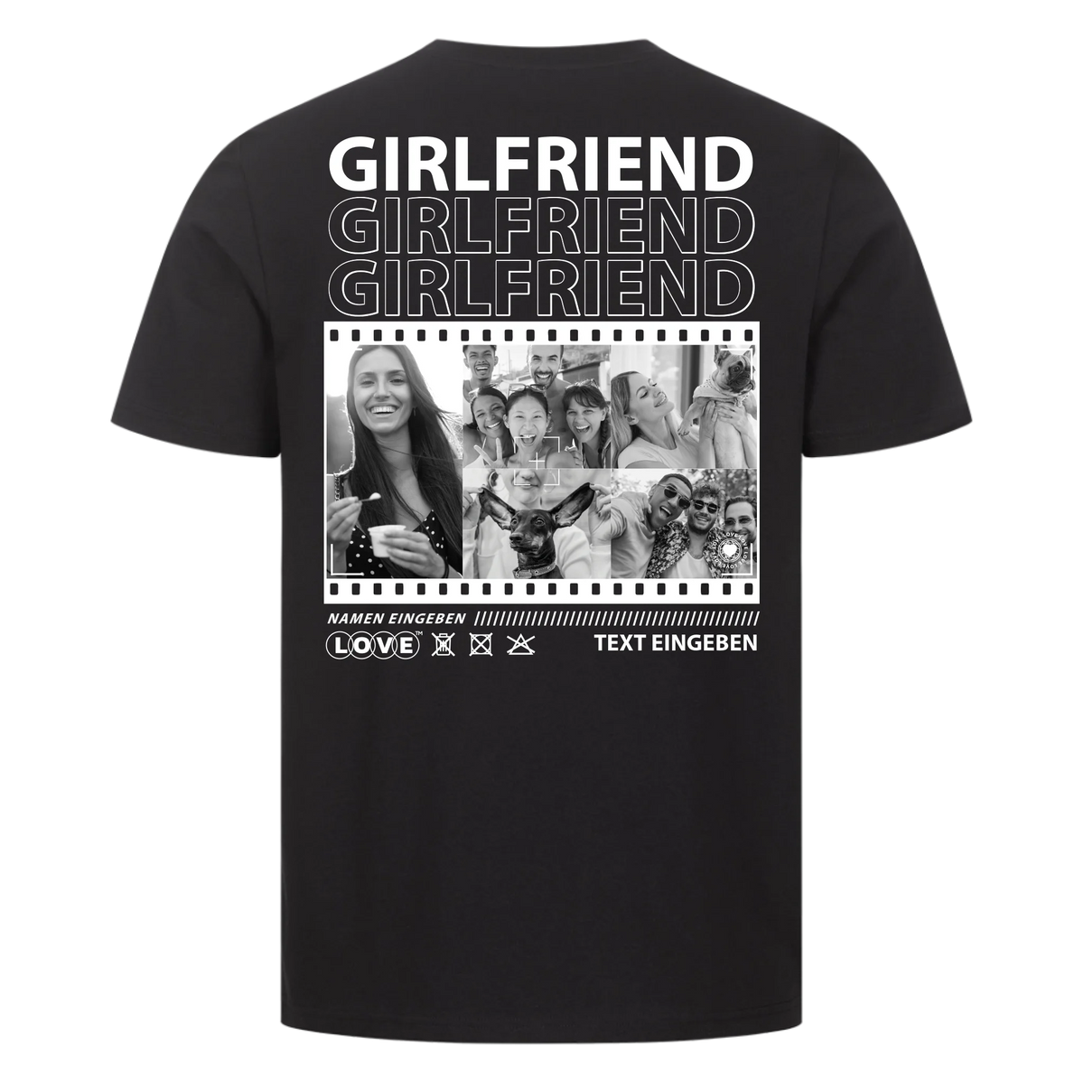Girlfriend Film Collage mit 1, 3, 5 oder 8 Fotos