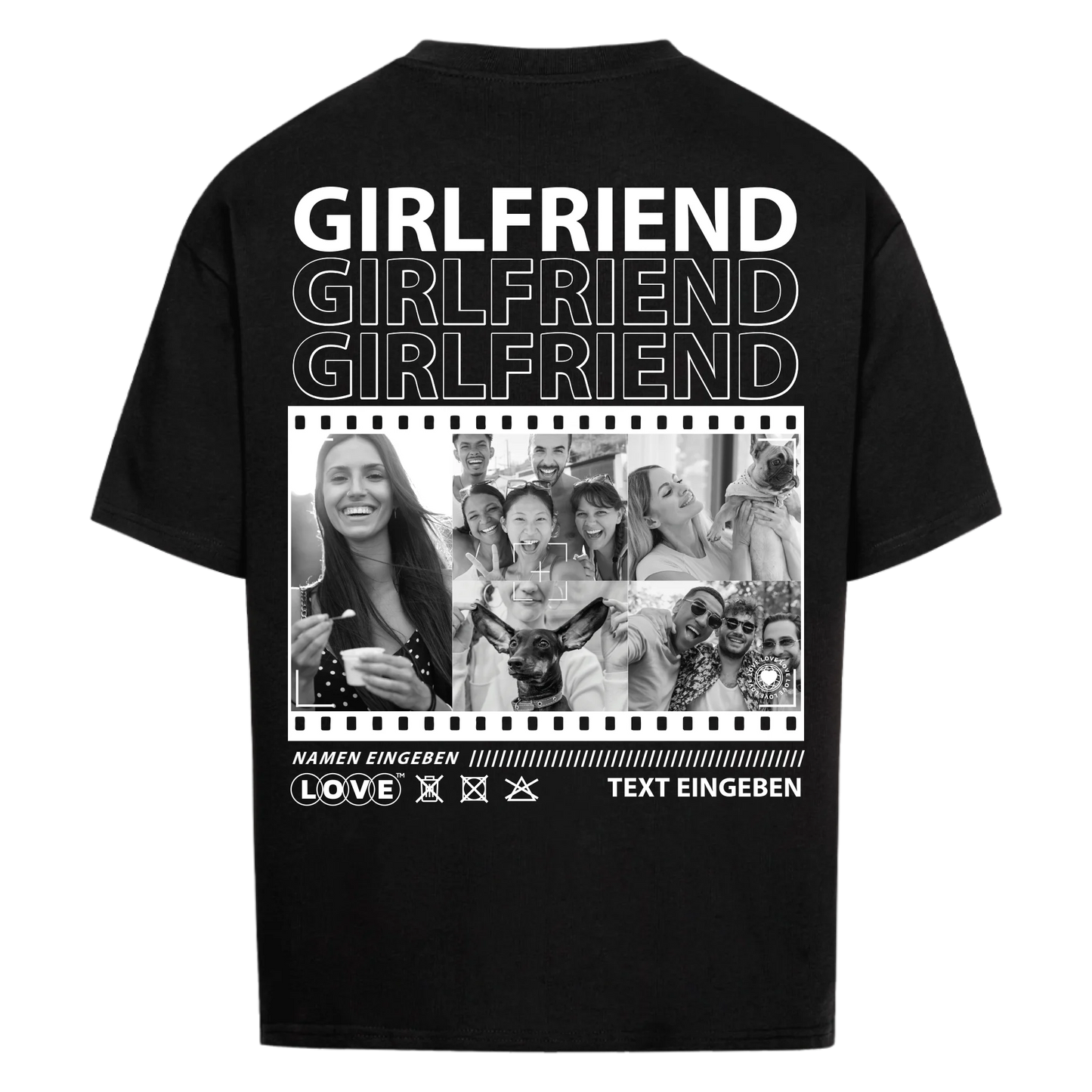 Girlfriend Film Collage mit 1, 3, 5 oder 8 Fotos